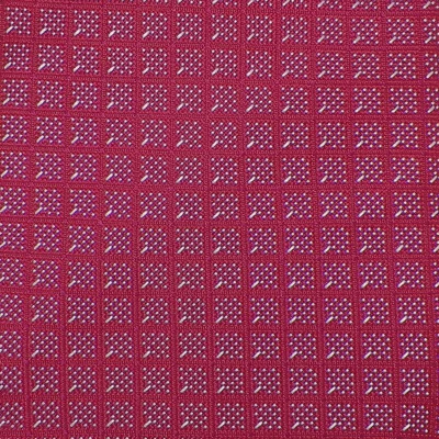 DORMEUIL Mens Berry Pale Gray GEOMETRIC Woven Silk Tie France NWOT - Image 1 of 3