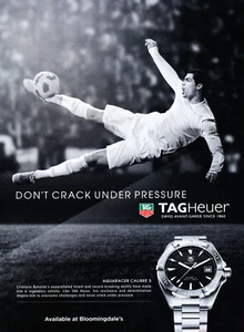 TAG HEUER WATCH MAGAZINE promo ad #029 ORIGINAL 2015 RARE CRISTIANO RONALDO - Picture 1 of 2