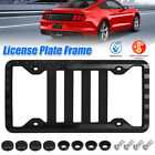 Universal Silicone Car License Plate Frame Holder Cover Matte Reflective 3D Star
