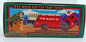 Ertl Texaco 1949 White Tilt Cab Tank Truck Bank NIB, Series #13 - Picture 1 of 5