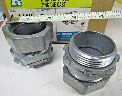 🔥7) NEW ARLINGTON 1-1/4" COMPRESSION CONNECTOR CONCRETE RAIN TIGHT 823 LOT OF 7 - Image 1 of 4