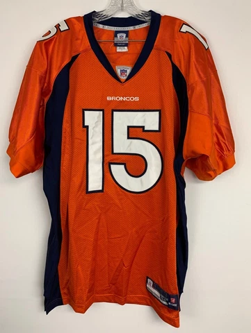 Denver Broncos NFL Equipment Football Jersey Brandon Marshall #15 Reebok Men 52 Cover