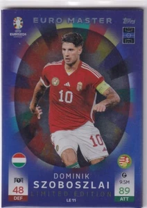 Tarjeta Topps Euro 2024 Match Attax Edición Limitada LE11 Dominik Szoboszlai LE 11 - Imagen 1 de 1