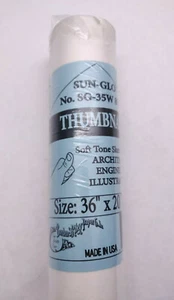 Borden & Riley Sun-Glo weiches Tonskizzenpapier - 36" x 20 yds - 8 Pfund Miniaturansicht - Bild 1 von 4