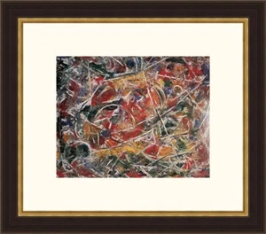 Jackson Pollock Croaking Movement Newly Custom Gallery Framed - Picture 1 of 2