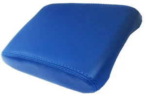 Fits 08-14 Dodge Challenger Real Leather Center Console Lid Armrest Cover Blue - Imagen 1 de 6