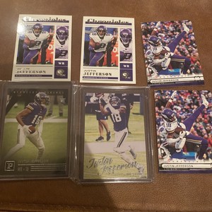 2020 Justin Jefferson X(2) Rookie Card Panini Luminance Photogenic