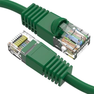 0.5FT Cat6 RJ45 Ethernet LAN Network UTP Snagless Patch Cable Pure Copper Green - Picture 1 of 4