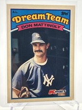 1989 Topps Kmart Dream Team Don Mattingly Baseball Card #12 Mint FREE SHIPPING