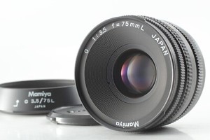 [Near MINT w/ Hood] Mamiya G 75mm F3.5 L MF Lens For New Mamiya 6 From JAPAN