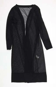 Boohoo Womens Black V-Neck Polyester Blend Cardigan Size M - Picture 1 of 12