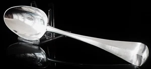 Antique Sterling Silver Serving Spoon, London 1763, C.H Lost Registry Maker - Picture 1 of 8