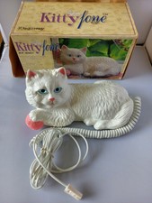Kitty Fone Phone Cat telephone. Unique Rare Vintage Kitsch