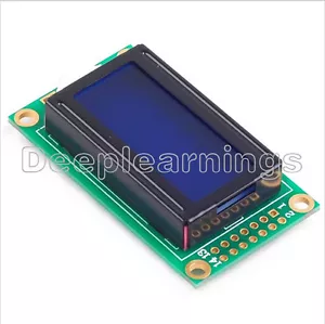 Modulo Display LCD Blu 0802 LCD 8x2 Personaggi 5V LCM per Arduino Raspberry pi - Foto 1 di 4