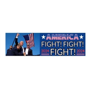 Trump Fight Fight Fight Bumper Sticker 11.5" x 3" Rally Election - Picture 1 of 4