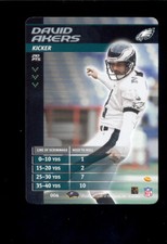 2002 NFL Showdown DAVID AKERS Philadelphia Eagles 1ST & Goal Rare Card