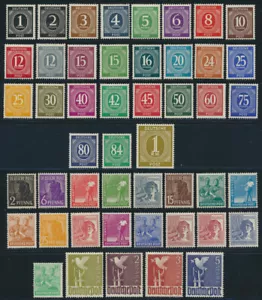 Alliierte Besetzung 1946, MiNr. 911-937 und 943-962, tadellos postfrisch - Bild 1 von 1