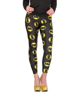 Leggings BATMAN/BATGIRL Repetición Logo Yoga/Atletismo OSFM ¡CALIDAD PREMIUM!! Foto 1 de 3