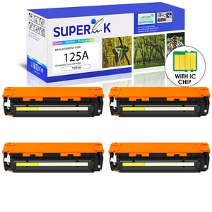 4x CB542A125A Yellow Toner for HP Color LaserJet CM1312 CM1312nfi CP1515 Printer - Picture 1 of 24