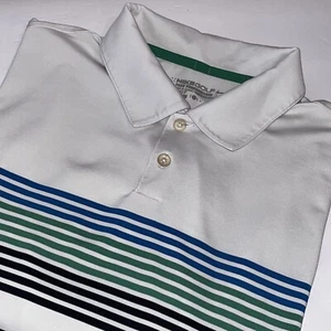 Camisa polo de golf Nike para hombre grande a rayas Dri Fit Tour Performance LEER - Imagen 1 de 9