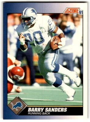 1991 Score Barry Sanders #20 Detroit Lions - Image 1 of 2