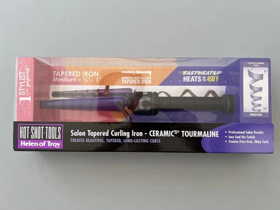 Helen of Troy Hot Shot Herramientas Salón Rizador Cónico Cerámica Mediana 2015 Nuevo en Caja Foto 1 de 3