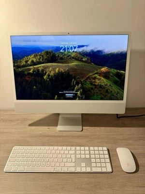 Apple iMac 24" (256GB SSD, Apple M1, 16GB RAM, Gigabit Ethernet) - Plata - Imagen 1 de 2