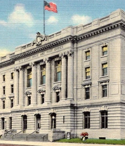 Postal de colección de la corte y oficina de correos de Estados Unidos Lincoln Nebraska NB c1941 - Imagen 1 de 3