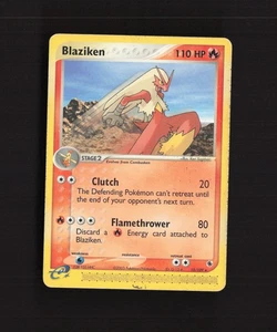 Blaziken 15/109 EX Ruby & Sapphire Rare Pokemon Card DMG - Picture 1 of 10