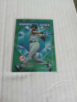 1997 Topps Chrome Diamond Duos #2 Derek Jeter Bernie Williams Yankees Como Nuevo SP Foto 1 de 3
