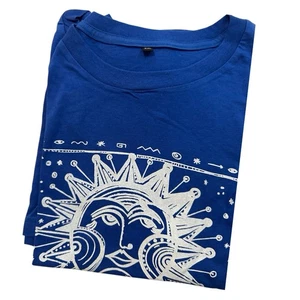 T-Shirt Short Sleeve Punta del Este Uruguay Graphic Print Blue Size XL - Picture 1 of 5