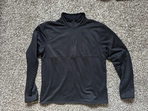 Volcom 1/4 Zip Gridlock Mock Neck Lightweight Fleece - Black - Men’s Large - Picture 1 of 7