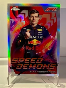 2022 Topps Chrome Formula 1 F1 Max Verstappen #SD-MV Speed Demons Insert RedBull - Bild 1 von 2
