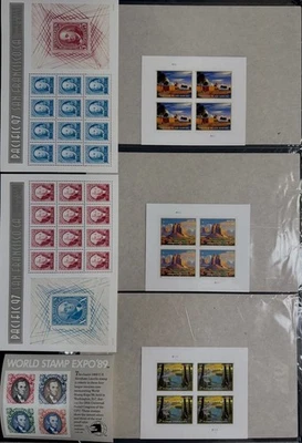 US Postage Stamps $300+High Face Value Airmails,Pane,Plate Blocks,etc… - Image 1 of 4