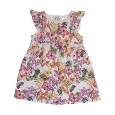 Zara BabyGirl, Kleid, Größe: 92, Weiß/Mehrfarbig, Blumen, Mädchen #GhR - Bild 1 von 4