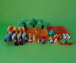 PLAYMOBIL 123 Large Zoo With Tractor,Trailer Lots Of Animals,figures,Trees,Fence - Picture 1 of 22