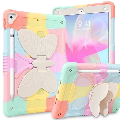 For iPad 9.7" 2017/2018/Air 2 Case Kickstand Holder Shockproof Heavy Duty Cover - Image 1 of 4