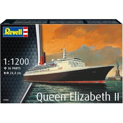 QUEEN ELIZABETH 2 KIT 1:1200 Revell Kit Navi Modellino Nuovo - Immagine 1 di 4