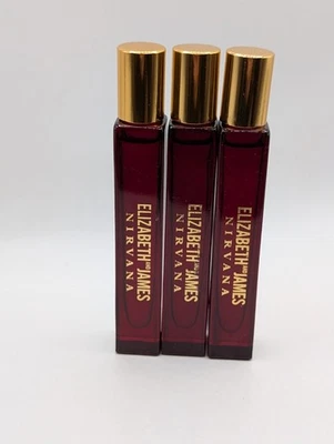 Lote de 3 bolas Nirvana Rose de Elizabeth And James Difíciles de encontrar 10 ml 0,34 oz EDP  Foto 1 de 4