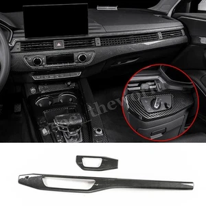 2pcs Car Center Console Dashboard Panel Trim Cover For Audi A4L A4 A5 2017-2025 - Picture 1 of 7