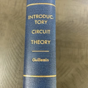 Introductory Circuit Theory By Ernst A. Guillemin-1958 HC 1st Edition 5th Print - Bild 1 von 8