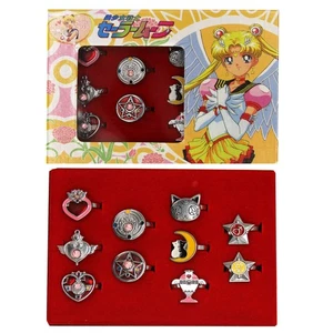 Sailor Moon - Herz Mond & Stern Ring 10 Stück Set NEU Sera Mun - Bild 1 von 3