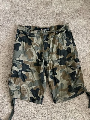 Pantalones Cortos Carga Southpole Y2K Camuflados Para Hombres 34 Hiphop 11.5" De Colección Sueltos Foto 1 de 4