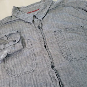 Mountain Hardwear Mens XXL Gray Button Down Shirt Long Sleeve Outdoor Casual - Picture 1 of 7