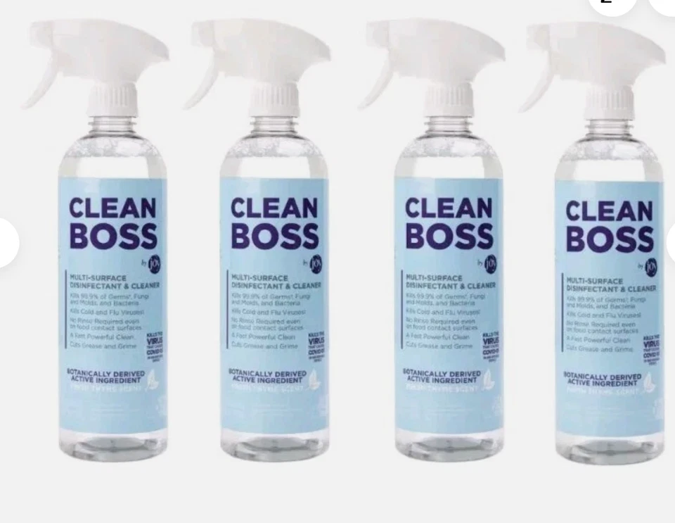 Joy Clean Boss Multi-Surface Disinfectant Cleaner 4 Pack 24oz Bottles New Sealed - Image 1 of 1