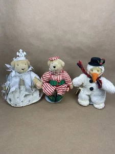 Muffy Vanderbear Lot Of 3 Snowbear Snowflake Candy Cangel Christmas Winter Teddy - Picture 1 of 20