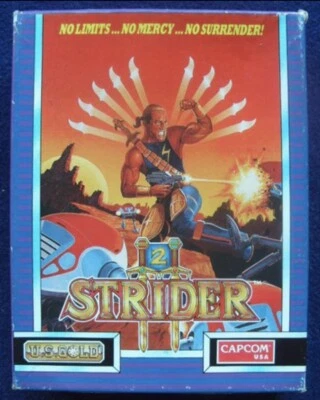 STRIDER II / 2 - US GOLD / CAPCOM / TIERTEX - Commodore 64 128 Cassette - RARE - Image 1 of 3