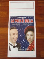 locandina originale LA VITA è BELLA prima ed.1997 ROBERTO BENIGNI