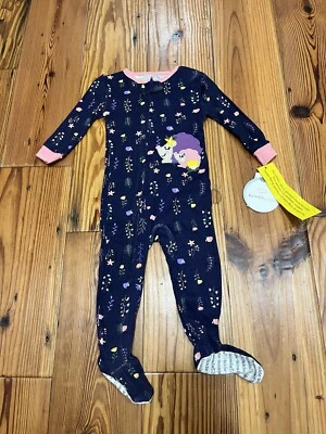 NWT Koala Baby Girls 12 Months Cotton Zip Up Hedgehog Sleeper Footed Pajamas - Image 1 of 4