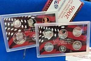 2006 U.S. Mint Silver Proof 10 Coin Set OGP ~ Mint Condition - Picture 1 of 2